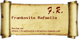 Frankovits Rafaella névjegykártya
